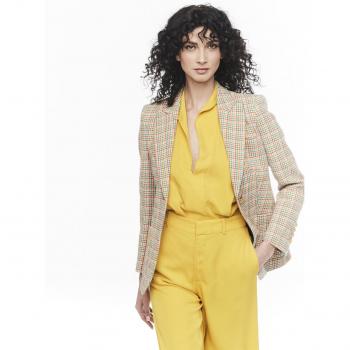 Blazer A la Moda: Cuadros para Mujer