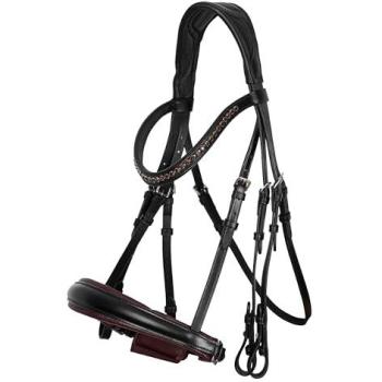 Imperial Fria Bridle, Weymouth Model – Full Burgundy Edition