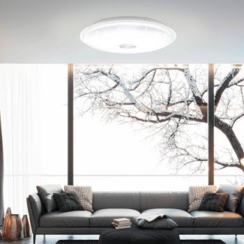 Lampada da soffitto LED Lanciano 1 Acciaio Bianco