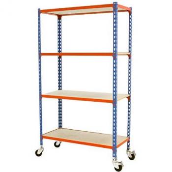 Roulettes pratiques Simonrack bleu – étagère 1573 x 810 x 310 mm