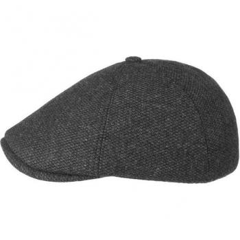 Lipodo Anthracite Mélange Flat Cap - Men’s Style - Size S
