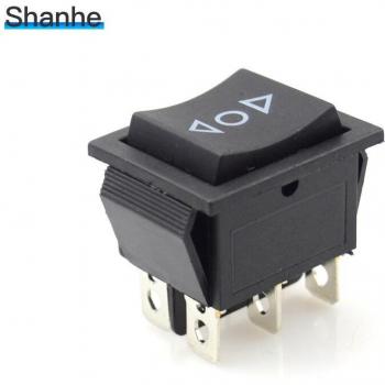 6-Pin Momentary Rocker Switch with Dual-Spring Return