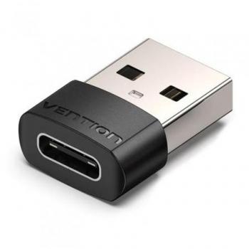 Adaptador USB 2.0 Tipo‑C → Tipo‑A (Macho) – Preto