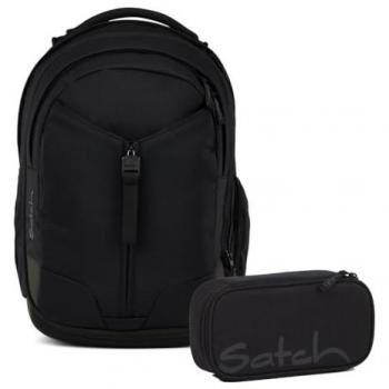 Satch Schulranzen Set „MATCH Blackjack“ 2025 – Ergonomisch, 30 + 5 L