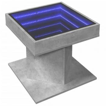 Vidaxl LED Coffee Table Concrete Grey 50x50x45 cm Engineered Wood