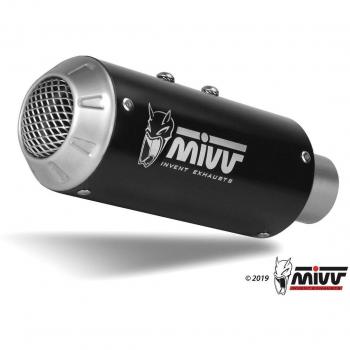Silenzatore Mivv Slip‑On Mk3 Non Omologato Black per Kawasaki Ninja 125/Z 125 (2019‑2024)