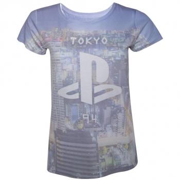 T-Shirt donna Sony. Playstation. Stampa sublimatica