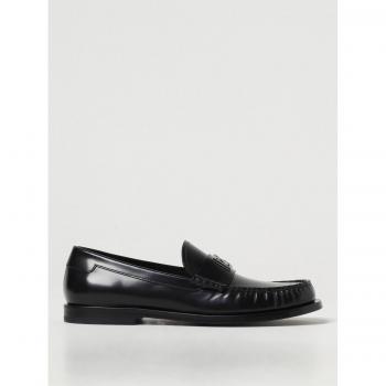 Dolce & Gabbana Black Leather Loafers for Men - Size 7 US