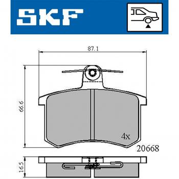 Freios SKF VKBP 90606
