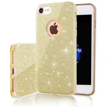 Goldene Glitzer-Hülle für iPhone 7 / 8 / SE