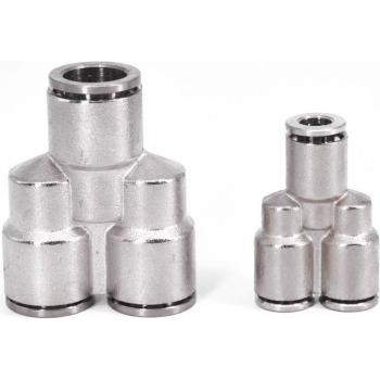 304 Stainless Steel 3-Way Push Fit Air Fitting
