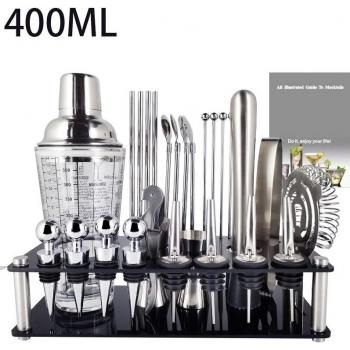 Boston Cocktail Shaker Set with 30 Bar Tools