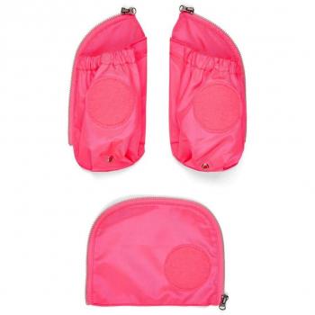 Set di Tasche Laterali Ergobag Fluo Rosa con Zip (3 pezzi)