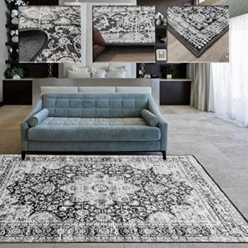 Alfombra Lavable en Lavadora Gris Antracita 1979