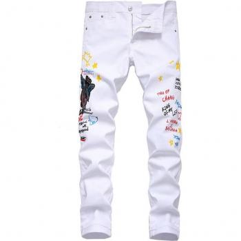 Denim Anges Brodés Slim