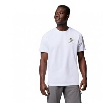 T-Shirt Columbia Hageman Graphic Manica Corta Bianca XL
