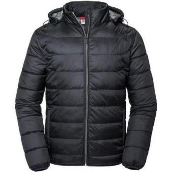 Parka corto con capucha acolchada Russell Men Nano