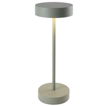 Lampe de Table Sans Fil « LumiSki » Vert Aluminium 33 cm