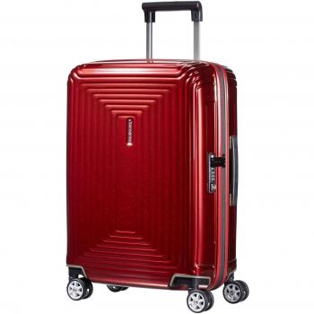 Maleta de Mano Samsonite Neopulse Spinner S, 55 cm, 38 L, Rojo Metálico con 4 Ruedas