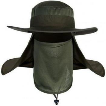 Fisherman Sun Protection Hat with Adjustable Neck Flap