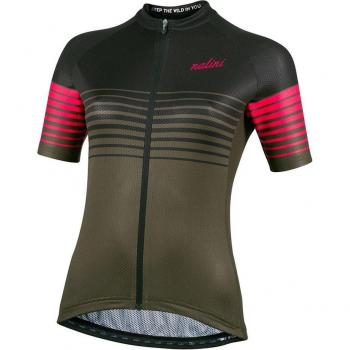 Maillot Nalini Cross verde oscuro y negro para mujer - S