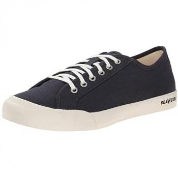 Seavees Women’s Blue Canvas Trainer, UK 4