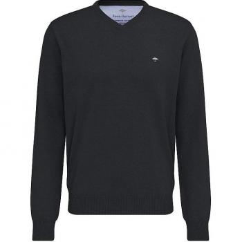 Maglione Fynch Hatton Scollo A V Charcoal 2XL