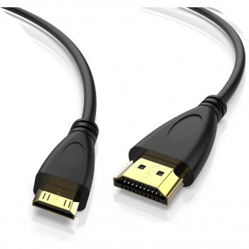 HDMI‑Kabel Mini‑HDMI zu HDMI – Kompatibel mit Canon 5D Mark, 6D Mark und Nikon R/RP/IV/II