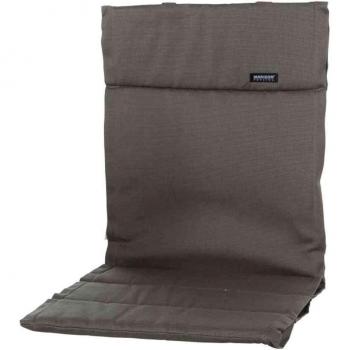 MADISON Dessin Rib Sitzpolster, Sitzauflage für Stapelstuhl, Stapelsessel niedrig, Niedriglehner 100% Polyester, 100 x 50 x 4 cm, in braun
