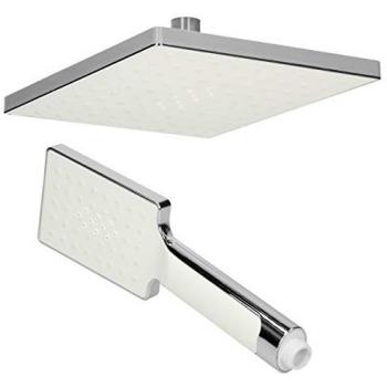 Set Soffione Doccia a Pioggia in Acciaio Inox