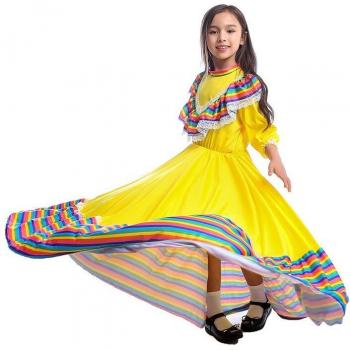 Mexican Flamenco Dress for Kids