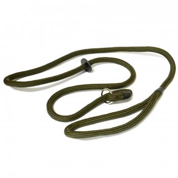 Olive 8mm Rope Lead with Rubber Stop