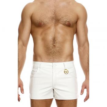 Short Modus Vivendi Simili Cuir Blanc XL