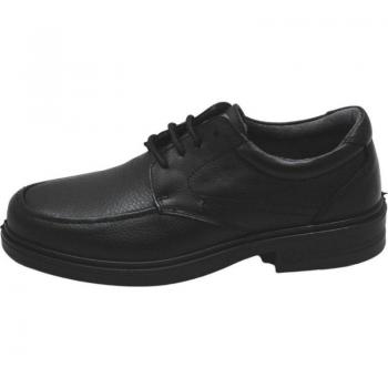 Zapatos de piel con soporte para plantillas Luisetti para caballeros en negro
