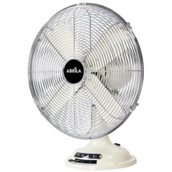 Ventilatore Tavolo Capitoio CromoCrema 3 Velocità 4Asp 42x35x27cm