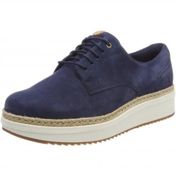 Clarks Teadale Rhea, Zapatos de Cordones Brogue para Mujer, Azul