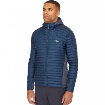 Giacca Primaloft con Cappuccio Rab Cirrus Flex 2.0 - Uomo - Taglia S - Blu Tempesta