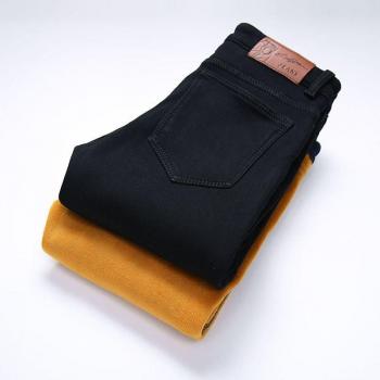 Jeans informales ajustados de lana para hombre
