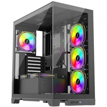 1st Player MIKU Mi8 Mid Tower Gaming Case - Black