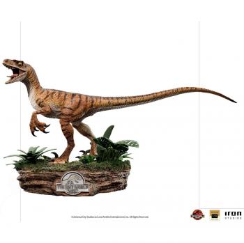 Estatua Velociraptor – Mundo Perdido, 18 cm, Edición Deluxe