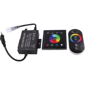 Contrôleur RGB sans fil 1500W avec télécommande tactile pour bande lumineuse 10mm