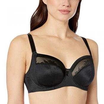 Black Polyamide Illusion Full-Cup Bra – Size 30FF
