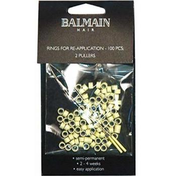 Ensemble de 100 anneaux Balmain Beige