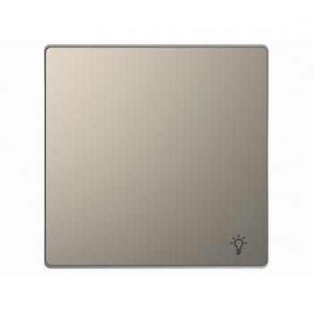 Tecla Simple con Símbolo Luz Schneider Electric D-Life Niquel