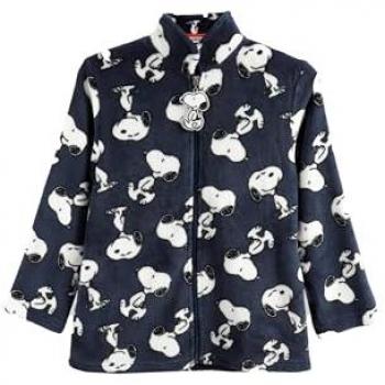 Bata Manga Larga Calentita Snoopy Home para Niña