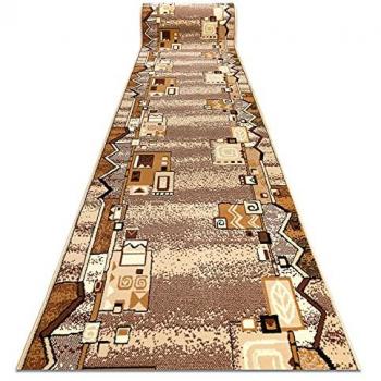 RUGSX Beige BCF Szlaczek Runner 150x300 cm