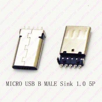 Conector Micro USB 2.0 Macho 5 Pines (Paquete de 10)