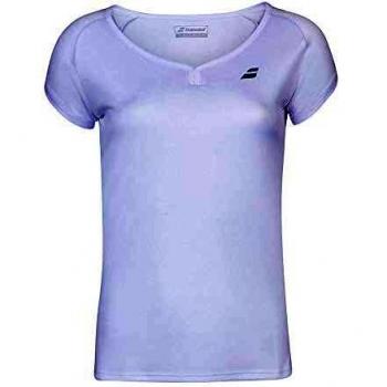 Camiseta Babolat Play Cap Sleeve Chicas Blanco y Gris