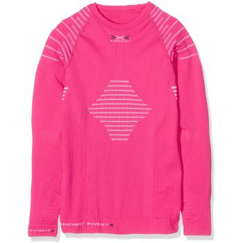 Junior X‑Bionic Funktionsshirt Long SL – Invertiertes Farbdesign (Pink/Weiß) – Größe 8/9 – Artikel I100304