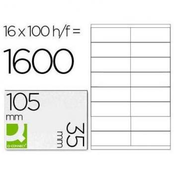 Etiquetas Adhesivas Q-Connect KF10653 105 x 35 mm